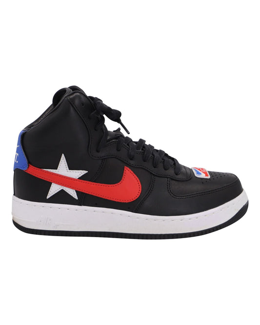 Nike x Ricardo Tisci Air Force 1 High Top Sneakers in Black Leather