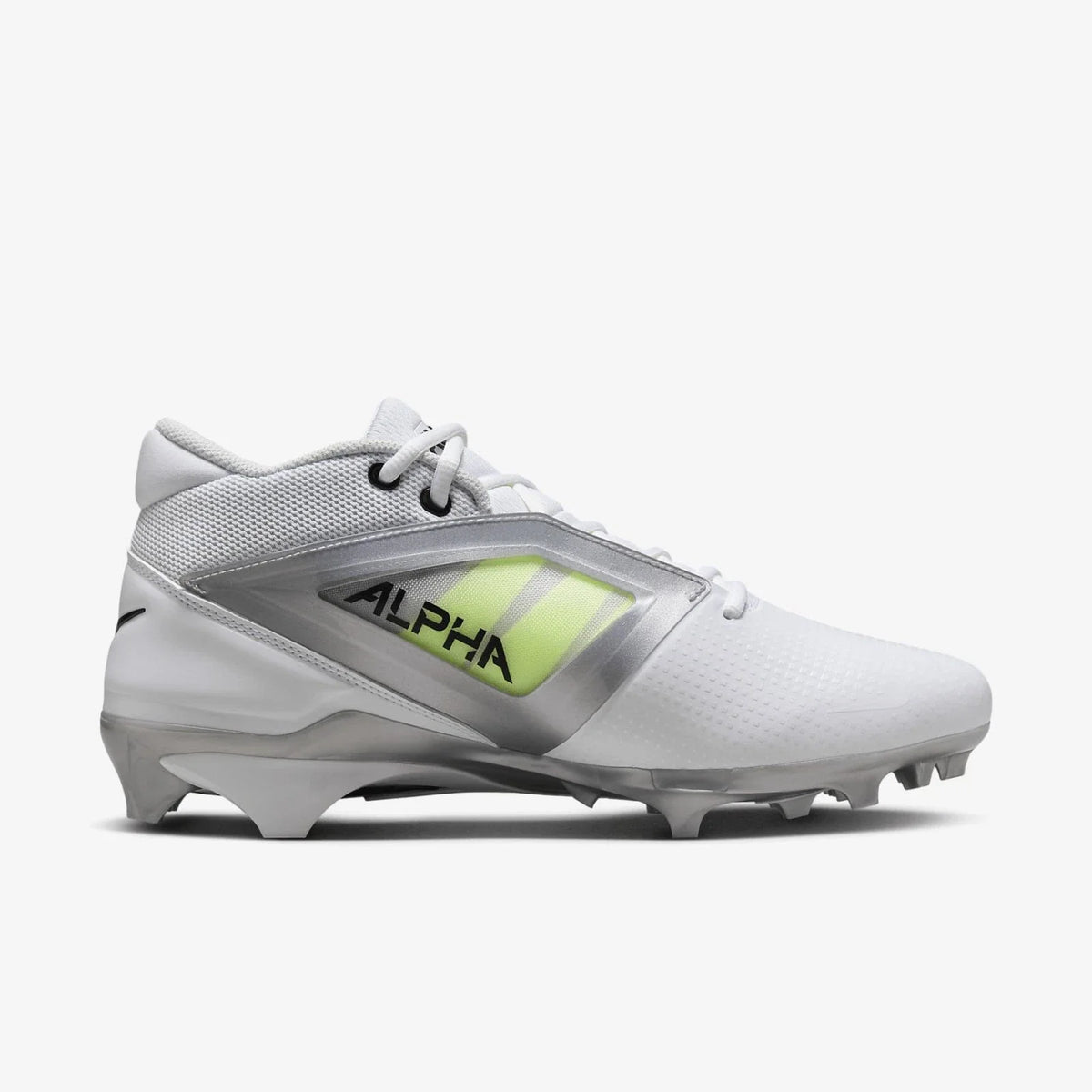 Nike Alpha MenacePro FD7037-100 Men's White Metallic Football Cleats HAM750