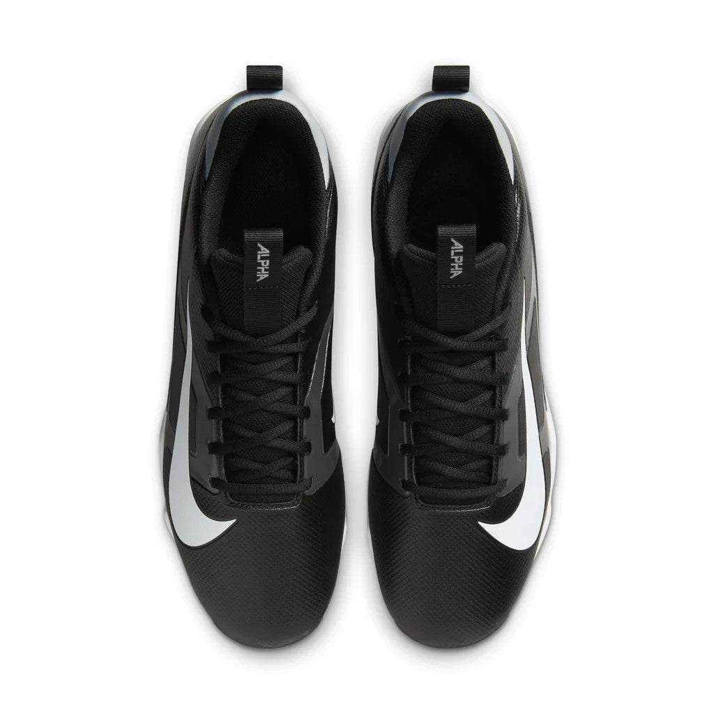 Nike Alpha MenaceShark FQ3875-001 Men's Black White Football Cleats UWU301