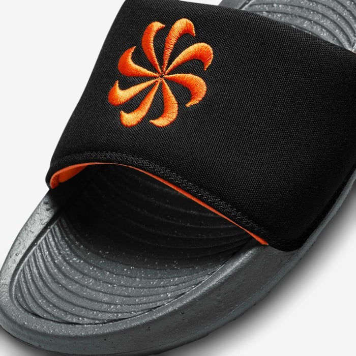 Men's Nike Victori One Next Nature DM8598-003 Sandal Black Orange Open Toe Slide