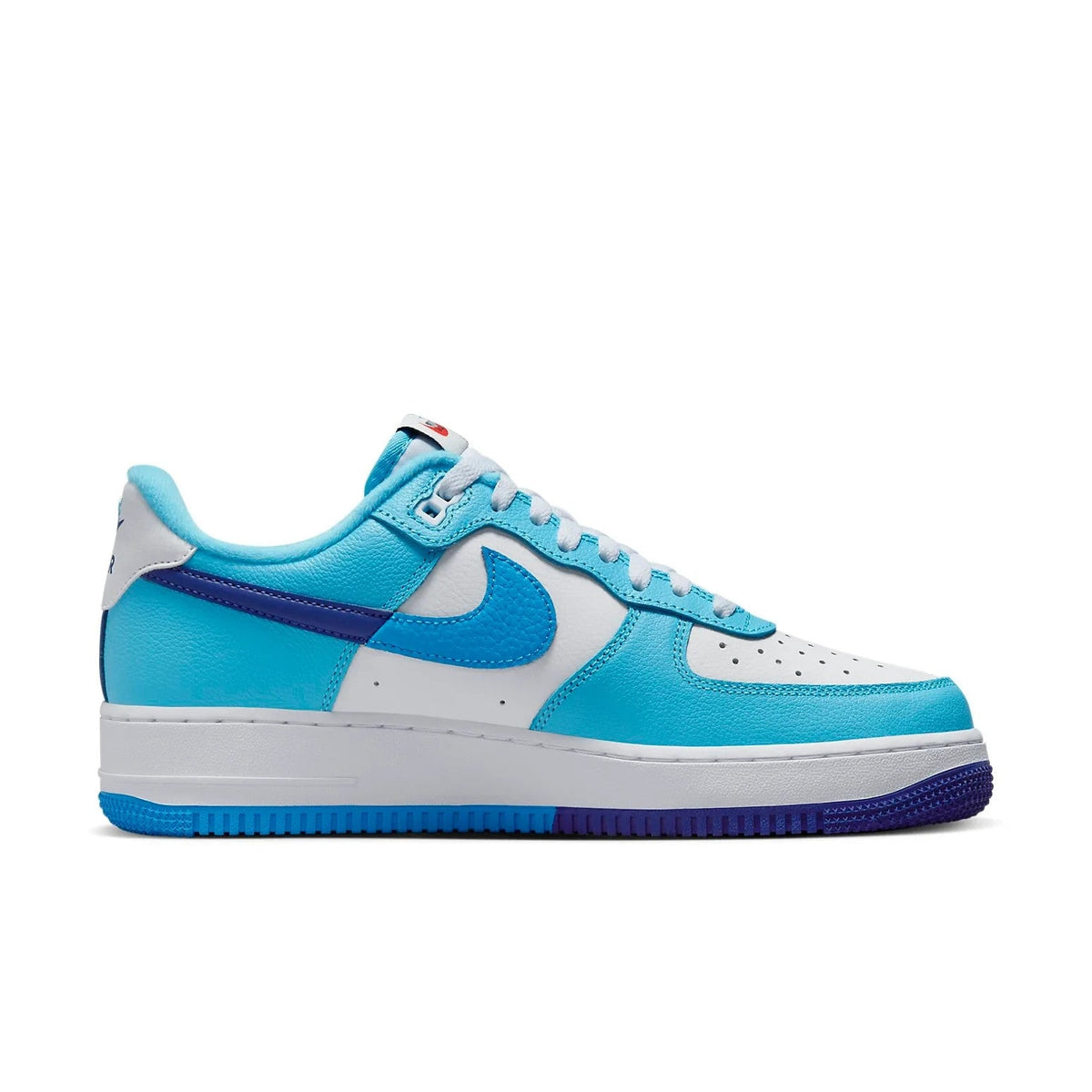 Men's Nike Air Force 1 '07 LV8 DZ2522-100 Sneakers 7 White Blue Lifestyle Shoes
