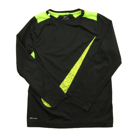 Nike Boys Black | Green Athletic Top