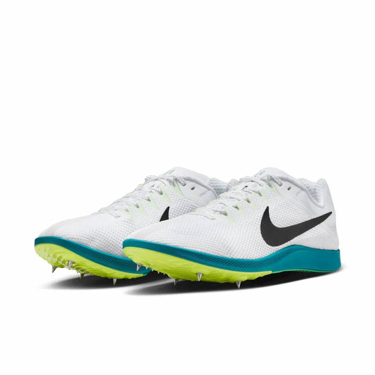 Women's Zoom Rival Distance Running Shoes In White/black/bright Spruce/vapor Green